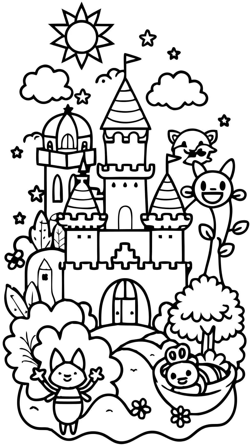 free coloring pages cartoon